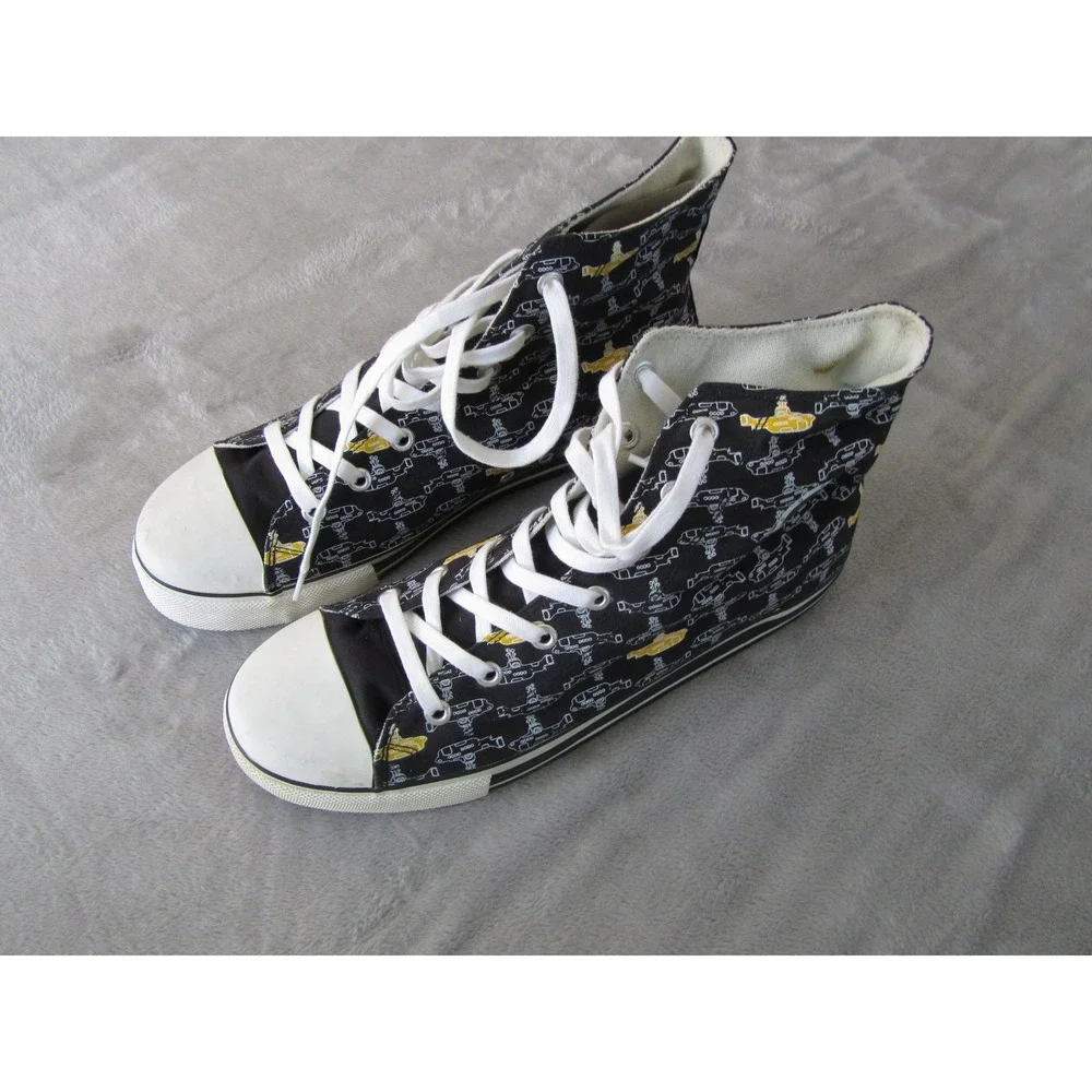 Ben Sherman The Beatles Yellow Submarine High Top Sneakers Mens‎ 13 Black Canvas